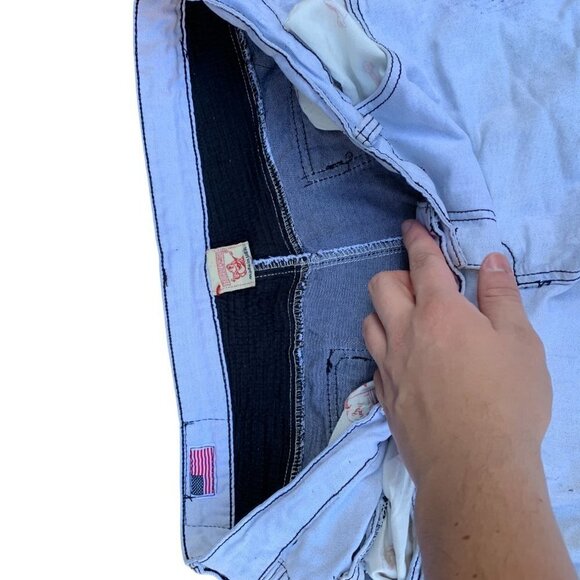 VINTAGE True Religion Jeans Size 36 White - Picture 5 of 7